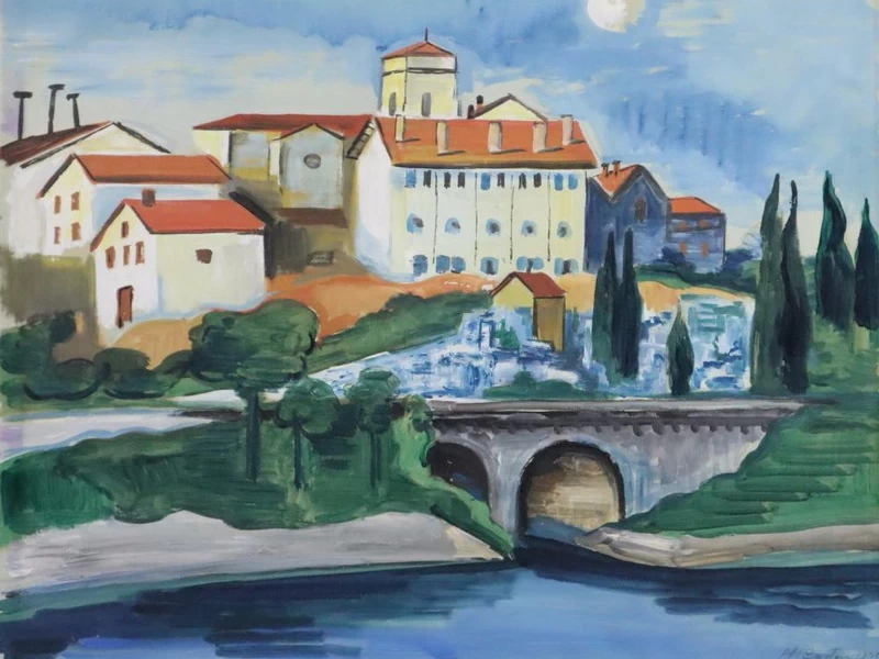 1881-Max Pechstein - Chiesa di Hendaye Saint-Vincent, 1931